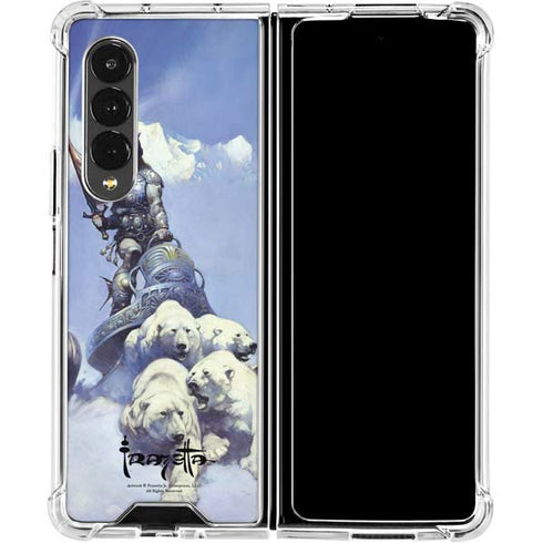 Frazetta Sliver Warrior Galaxy Z Fold4 5G Clear Case